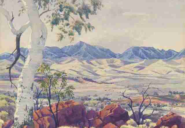 Albert Namatjira — Mount Giles, MacDonnell Ranges, Central Australia
