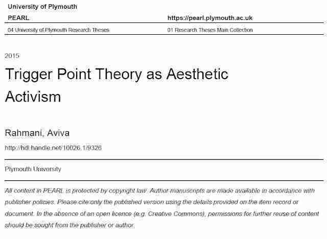 Aviva Rahmani — Trigger Point Theory as Aesthetic Activism