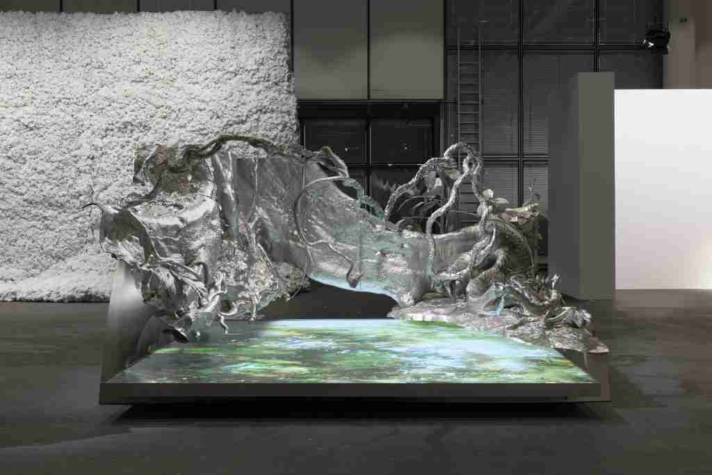 Installation view of Timur Si-Qin, Mariposita at Art Basel Unlimited, 2026. Photo by Gina Folly_4