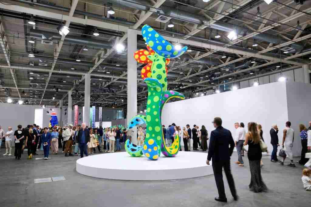 Sculpture by Yayoi Kusama - Flowers That Bloom in the Cosmos - Courtesy of Art Basel