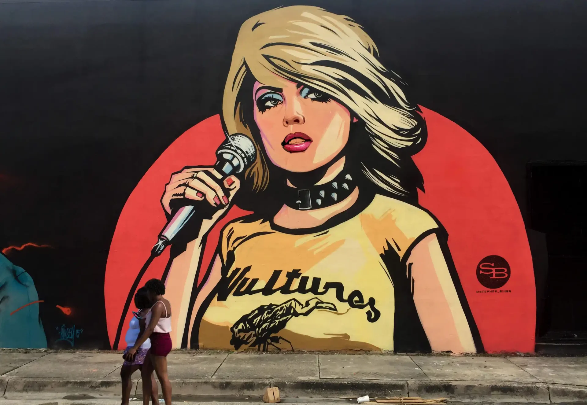 The mural dedicated to Blondie. Credits Stephen Bliss The mural dedicated to Blondie. Credits Stephen Bliss